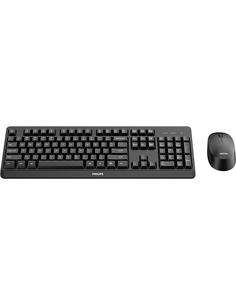 PHILIPS Teclado + Raton Inalambrico SPT6307BL  Negro