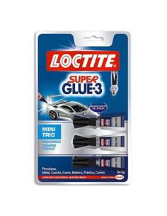 LOCTITE Super Glue-3 Mini Trio 3 Mini Adhesivo Instantaneo