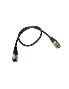JETFON Latiguillo PL-PL Cable RG-58 reforzados, 50Cm Con Conector PL-259