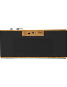 AIWA Radio Despertador con Altavoz Bluetooth CR-90BT Madera