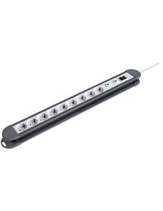 NIMO Regleta Con 9 Tomas Schuko Con Interruptor y Proteccion de Sobre Carga 1.5mtrs 3X1.5 MEL016