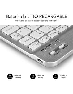 SUBBLIM Teclado Bluetooth Inalambrico Blanco SUB-KBT-SM0001
