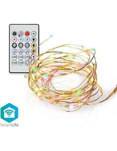 NEDIS Tira Led Smartlife Wifi RGB 5Mtrs Con Mando Compatible Con Alexa