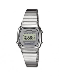 CASIO COLECCION LA670WEA-7EF Reloj Digital, Acero Inoxidable, Fecha, Alarmas, Resistente al Agua