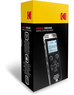 KODAK Grabadora De Voz Digital 8Gb VRC450 Negro Con Reduccion De Rudio