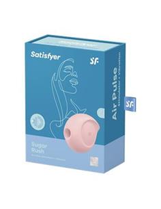 SATISFYER Sugar Rush Estimulador de Clitoris Por Ondas de Presion y Vibracion Rosa Impermeable