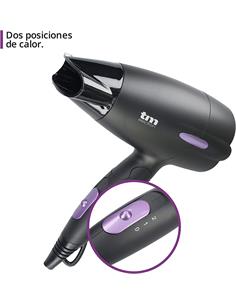 TM ELECTRON Secador De Pelo Viaje 1500W Plegable TMHD110 Negro