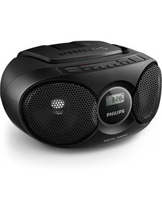 PHILIPS Reproductor Radio Cd Portatil AZ215B Negro Aux In