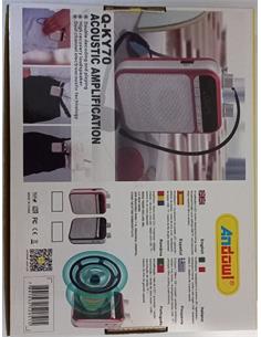 ANDOWL Amplificador Megafono Portatil Con Microfono con BT,Micro Sd,USB, Recargable Q-KY70