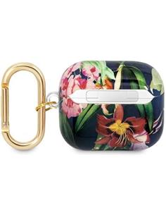 GUESS Funda Airpods 3 Flores Azul