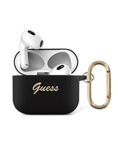 GUESS Funda Airpods 3 Negro Script Silicona