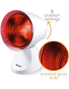 BEURER Lampara de Infrarrojos IL 21 150W Incluye Gafas de Proteccion