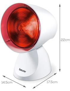 BEURER Lampara de Infrarrojos IL 21 150W Incluye Gafas de Proteccion