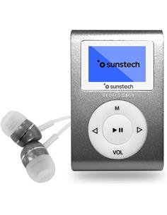 SUNSTECH Reproductor Mp3 DEDALO III Gris 8Gb, Radio Fm, Auriculares Incluidos