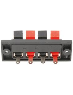 NIMO Regleta De Altavoz 4 Clip Rojo/Negro CON751
