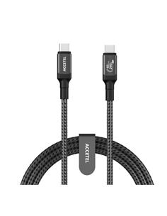 ACCETEL Cable Datos Tipo C M/M 240w 40GBPS 8K 60Hz 1Mtr CU2146