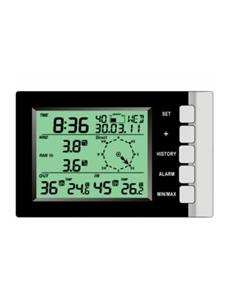 MOONRAKER Estacion Meteorologica Solar WS 200 PRO Temperatura Interior Ext, Humedad,Viento Lluvia