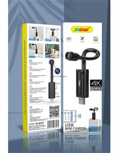 ANDOWL Mini Camara Por USB Q-SX6 Full HD 4K Con Ranura Micro Sd