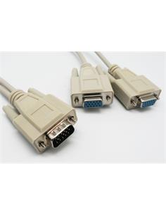EUROCONNEX Cable Splitter VGA/M - 2XVGA/H 1.8Mtrs 3395