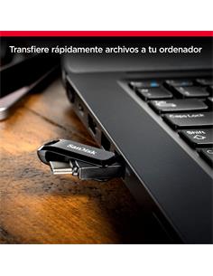 SANDISK Pendrive OTG Tipo C 64GB Dual Drive Go Negro