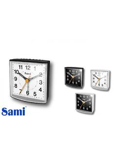 SAMI Reloj Despertador Analogico S-9989L Con Luz  Y Silencioso Surtido Colores