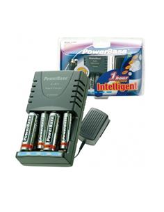 POWERBASE Cargador Pilas AA/AAA  100-240V 12V Para Coche C-411 Y 4 PILAS GRATIS RECARGABLES   2500MA