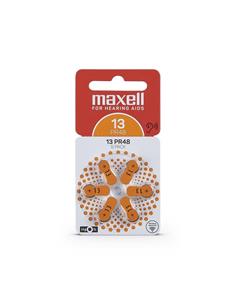 MAXELL Pack 6 Pilas Audifono PR13/PR48 1.4V