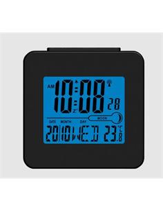 DENVER Radio Reloj Digital REC-34 Con Termometro Negro