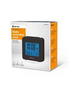 DENVER Radio Reloj Digital REC-34 Con Termometro Negro