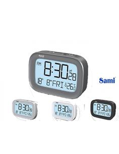 SAMI Reloj Despertador Digital LD-1120 Negro Calendario Y Temperatura