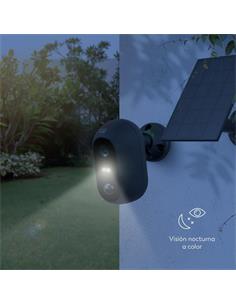 GARZA SMART Camara Wifi Solar DALIA 200 1080p FHD Detector de Movimiento Vison Nocturna 360º
