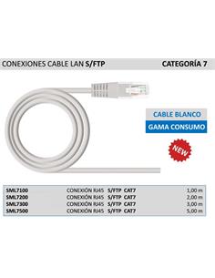 SURMEDIA Cable Red RJ45 S/FTP Cat7 5Mtrs Blanco
