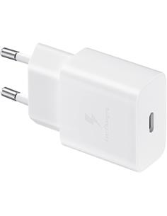 SAMSUNG Cargador Red USB-C 15W PD Blanco + Cable Datos Tipo C  EP-T1510XWEGEU