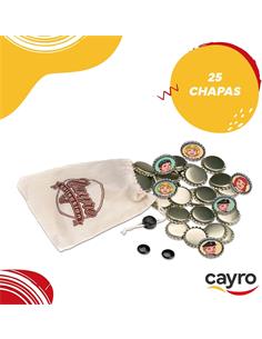 CAYRO COLLECTION Juego Chapas En Estuche Retro 519