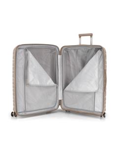 GABOL Maleta Viaje Grande Con 4 Ruedas Polipropileno KIBA Beige 76x49x32 cm