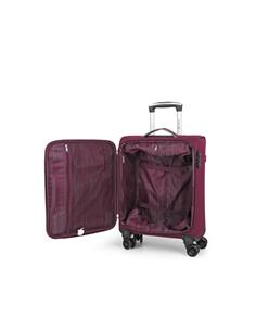 GABOL Trolley Maleta De Mano Pequeño Con 4 Ruedas Poliester ZAMBIA Burdeos 55x38x20 cm