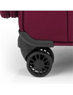 GABOL Trolley Maleta De Mano Pequeño Con 4 Ruedas Poliester ZAMBIA Burdeos 55x38x20 cm