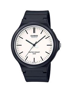CASIO COLECCION MW-240-7EVEF Reloj Analogico Correa Resina Esfera Blanca, Resistente al Agua
