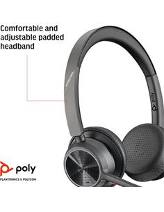 PLANTRONICS Auricular Estereo Bluetooth VOYAGER 4320 UC  con Dongle Usb C