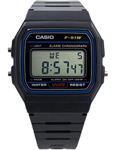 CASIO COLECCION F-91W-1YEG Reloj Digital Fecha, Resistente al Agua, Correa de Resina