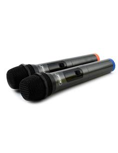 ANDOWL Pack 2 Microfonos Inalambricos COn Receptor Jack 6.3mm Q-MIC558