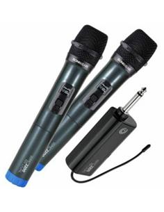 ANDOWL Pack 2 Microfonos Inalambricos COn Receptor Jack 6.3mm Q-MIC558