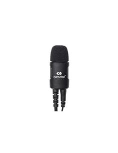 KOMUNICA Micro Auricular Profesional  Robusto PWR-2402 Para Kenwood 2P Negro