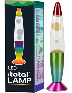 ITOTAL Lampara De Lava Led Multi Color XL2683 Cera Blanca