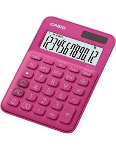 CASIO Calculadora Sobremesa MS-20UC Rosa Fuscia 12 Digitos Solar