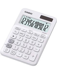CASIO Calculadora Sobremesa MS-20UC Blanco 12 Digitos Solar