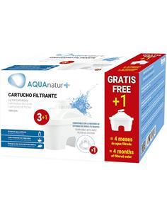 AQUANATUR Pack Filltros 3+1 Para Brita TMFIL104+