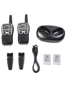 MIDLAND Pareja Wakies PMR446 XT50 8Km/24 Canales Plata/Negro