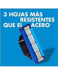 GILLETE Repuesto 4 Hojillas Para Mach 3 Turbo