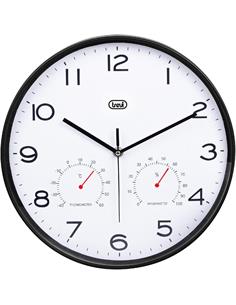 TREVI Reloj Pared Circular Analogico 30Cms Con Higrometro y Termometro OM3510T